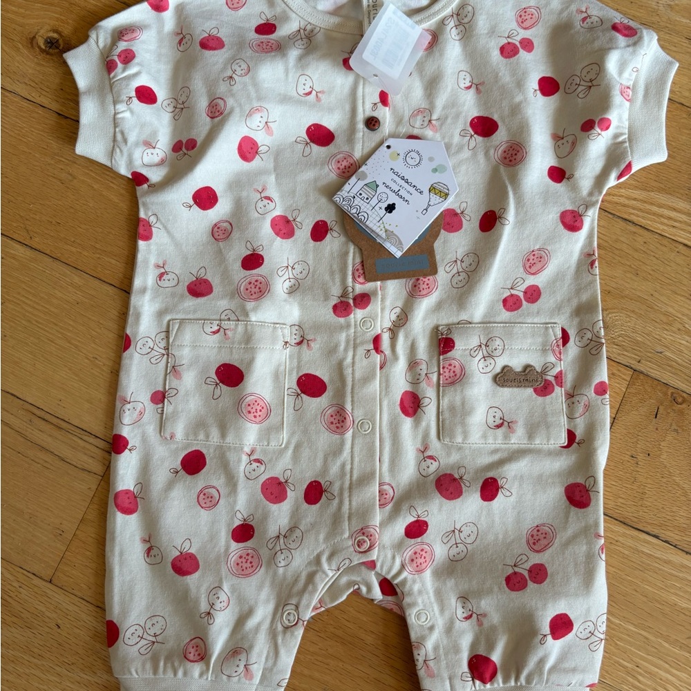 Souris Mini organic cotton romper